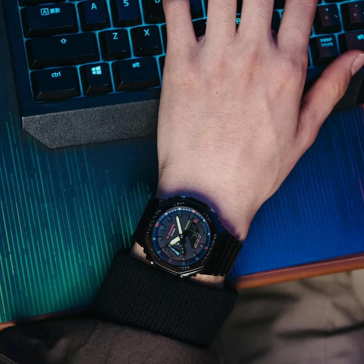Мъжки часовник Casio G-Shock RGB Series GA-2100RGB-1AER