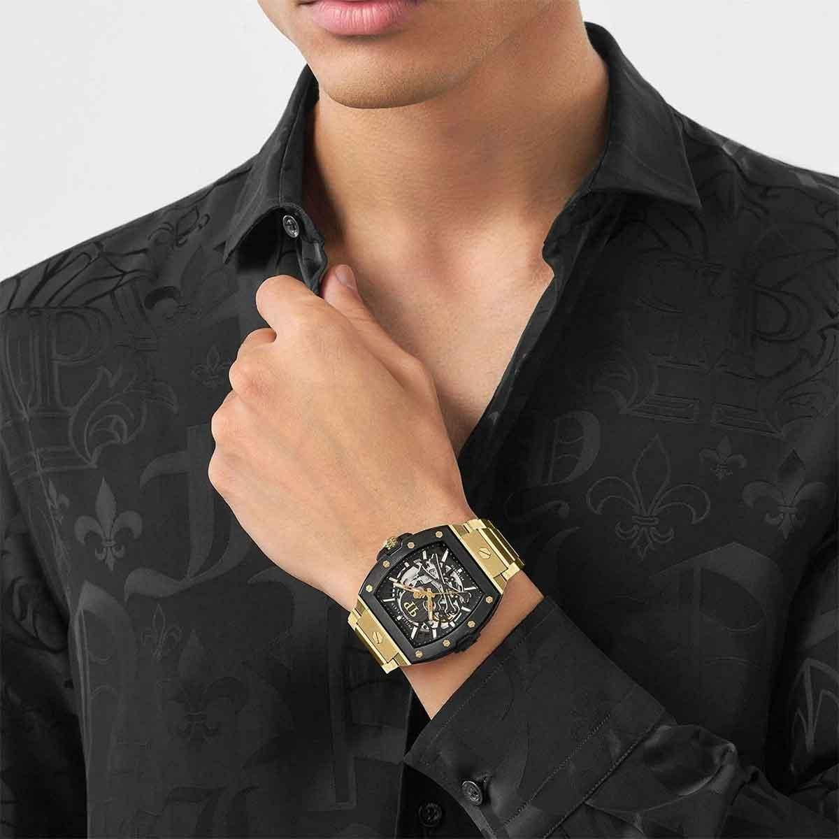 Мъжки часовник Philipp Plein The Skeleton Gold Supreme Automatic PWJFA0625