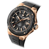 Мъжки часовник TSAR BOMBA Electron-Carbon-X II Carbon Fiber Rose Gold Black TB8230-03