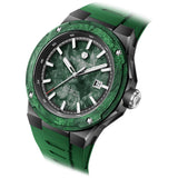 Мъжки часовник TSAR BOMBA Electron-Carbon-X II Carbon Fiber Green TB8230-05