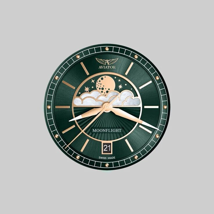 Дамски часовник Aviator Douglas Moonflight Limited Edition V.1.33.2.263.4