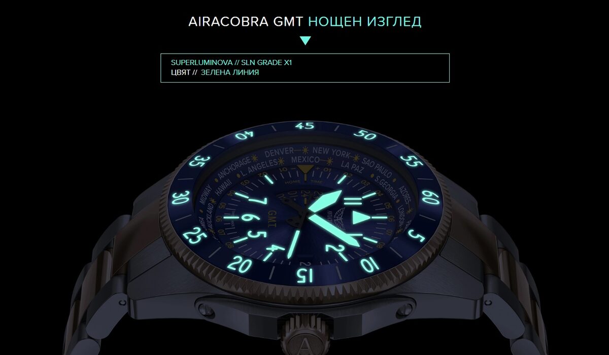 Мъжки часовник Aviator Airacobra Gmt V.1.37.7.305.4