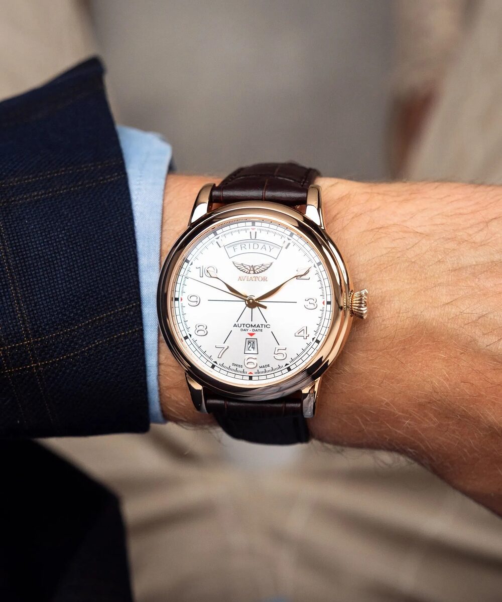 Мъжки часовник Aviator Douglas Day-Date V.3.44.2.400.4 2