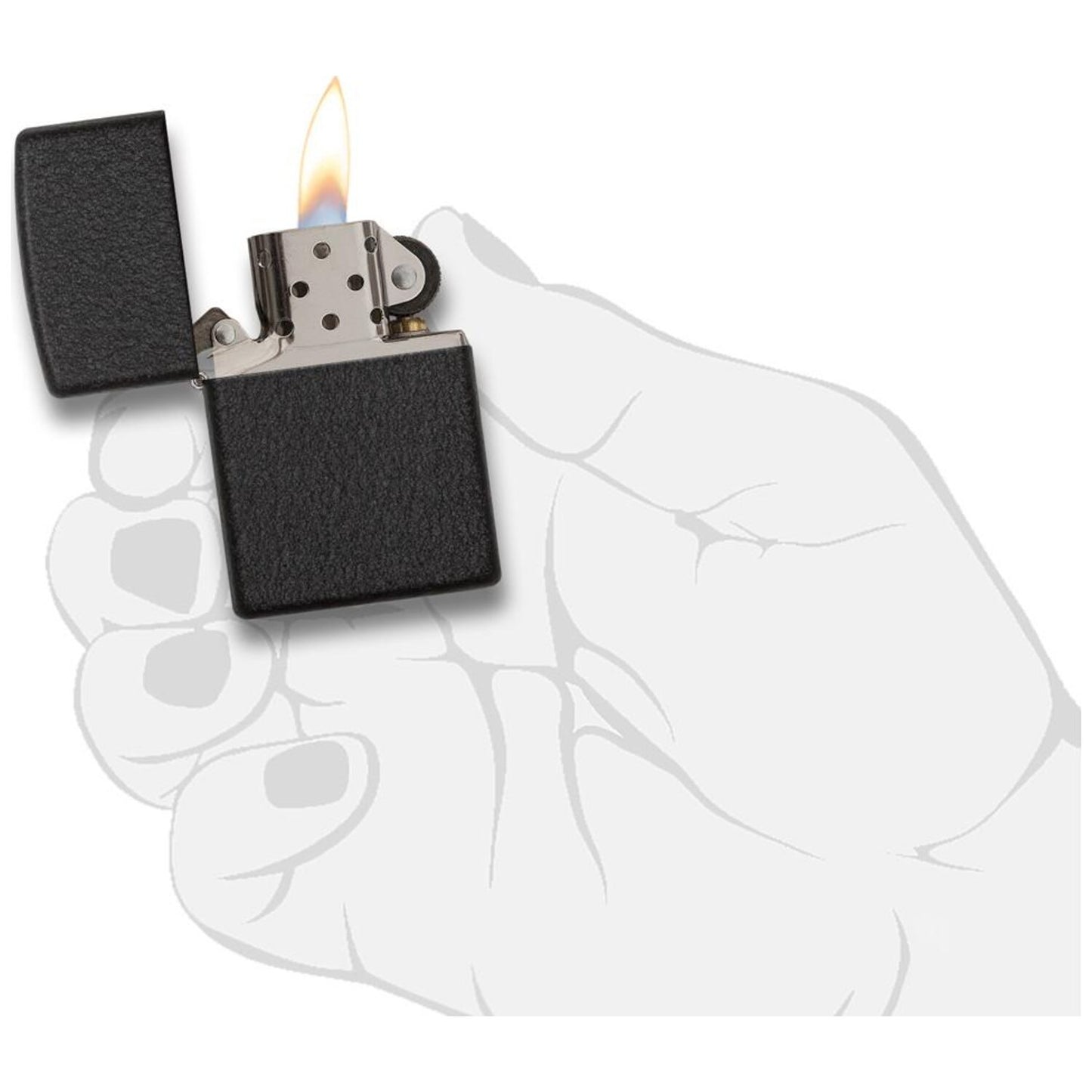 Запалка Zippo 236 Classic Black Crackle ® 4