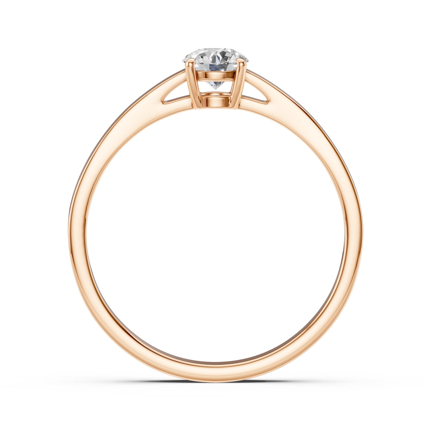 CARA Златен пръстен с диамант 0.35 ct GIA сертификат K101-10012Y