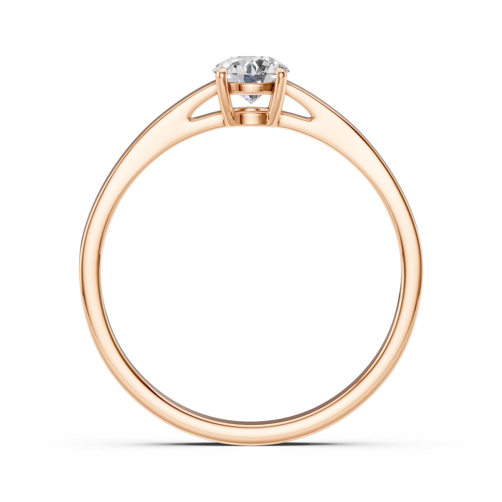 CARA Златен пръстен с диамант 0.35 ct GIA сертификат K101-10012Y