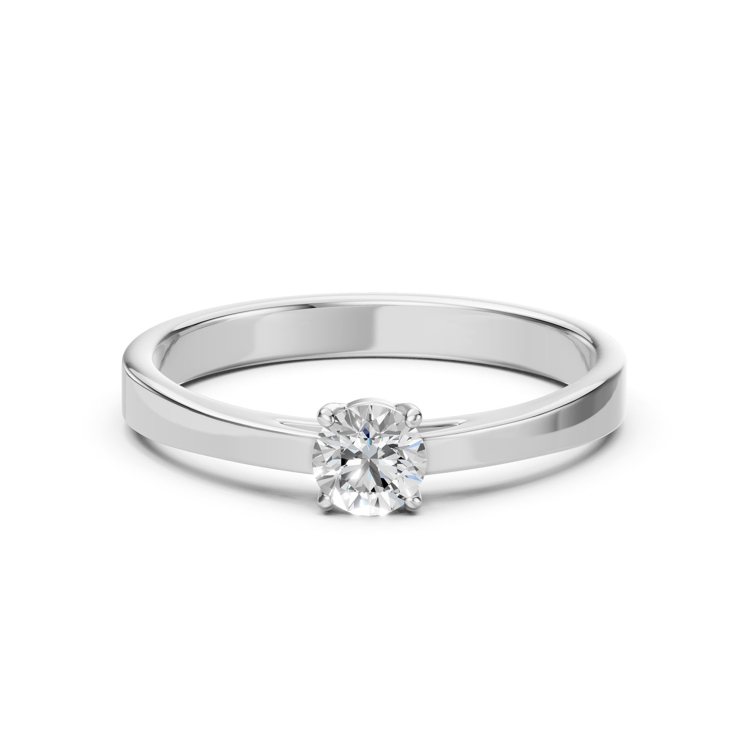 CARA Златен пръстен с диамант 0.35 ct GIA сертификат K101-10012W