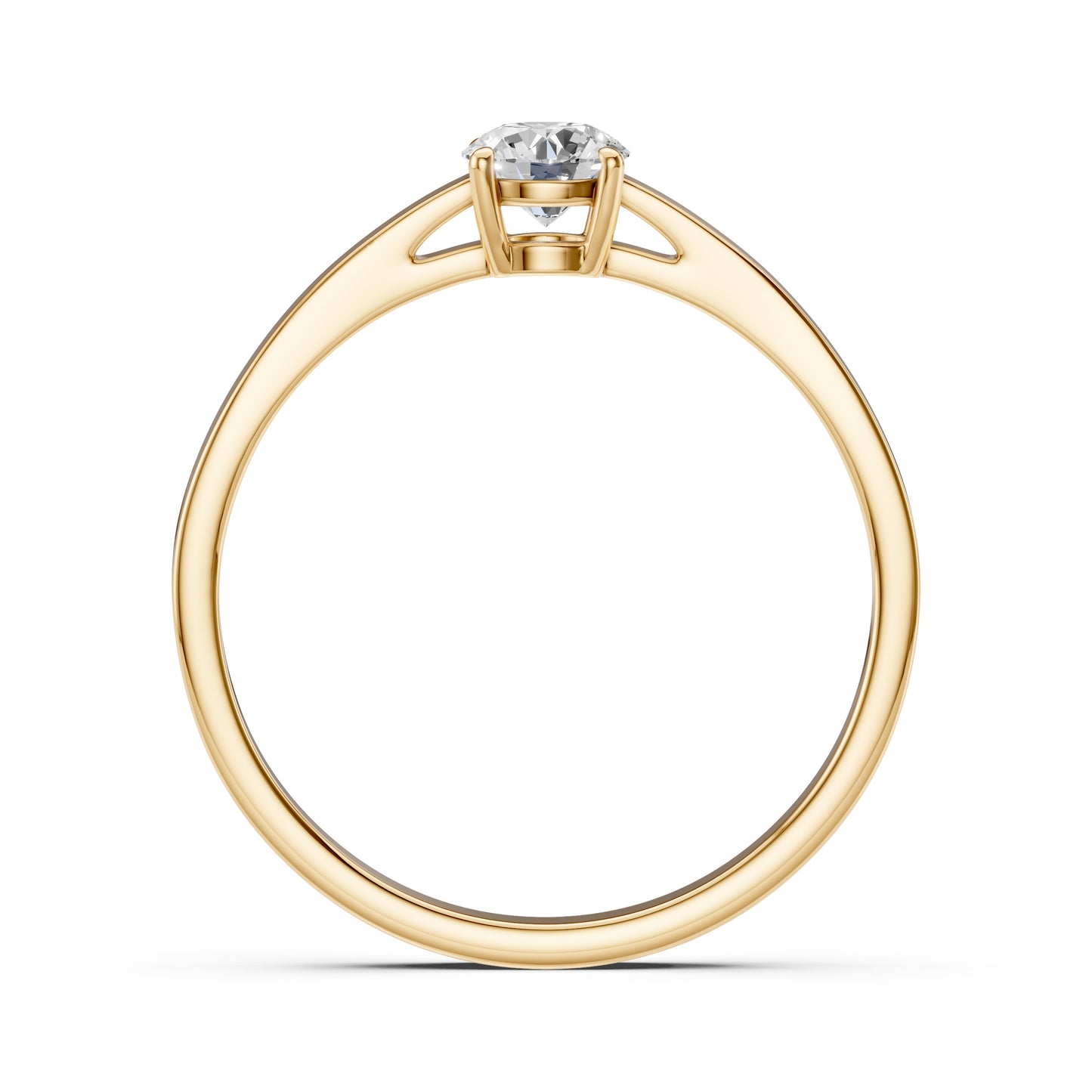 CARA Златен пръстен с диамант 0.35 ct GIA сертификат K101-10012Y