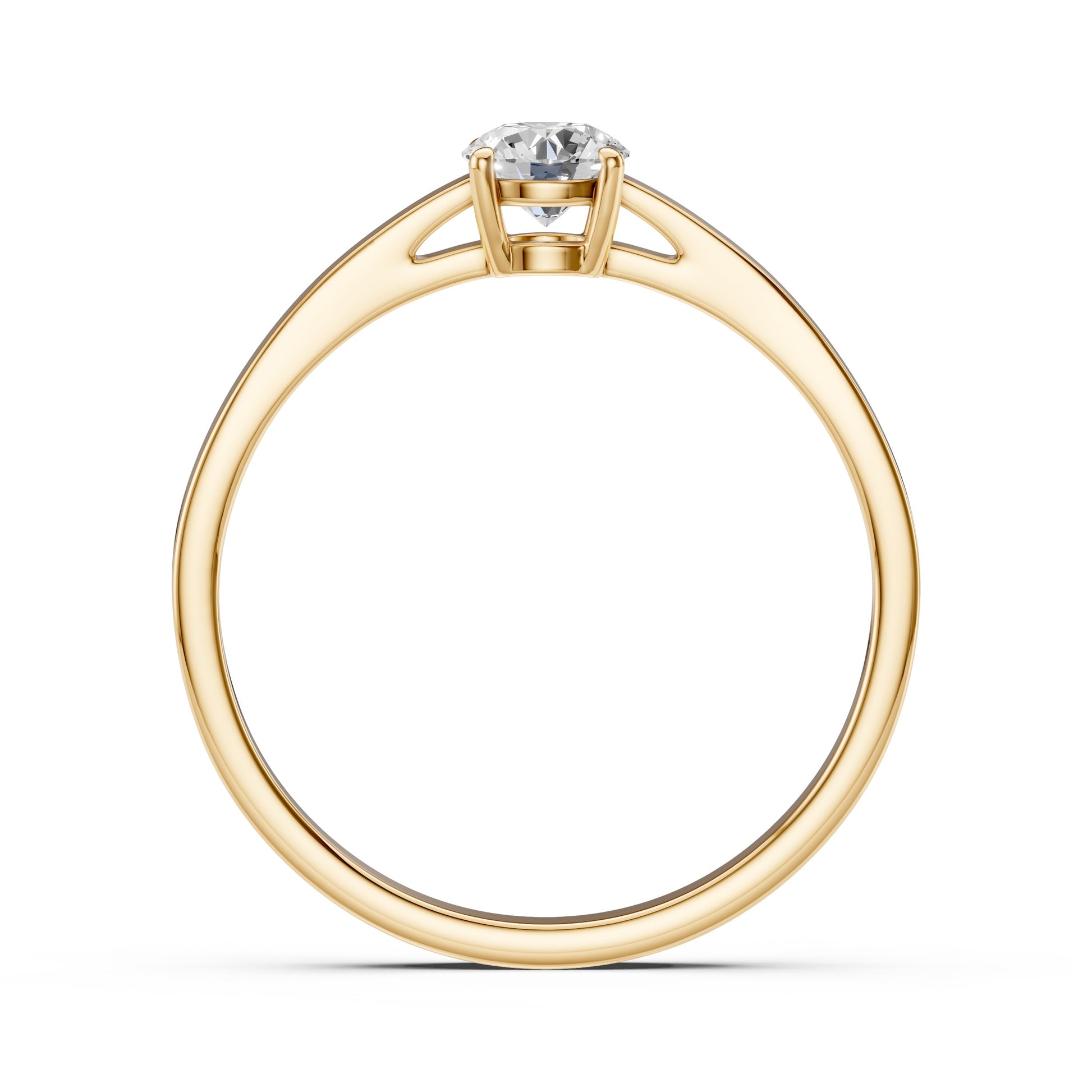 CARA Златен пръстен с диамант 0.35 ct GIA сертификат K101-10012Y