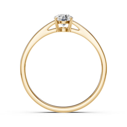 CARA Златен пръстен с диамант 0.35 ct GIA сертификат K101-10012Y