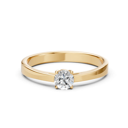 CARA Златен пръстен с диамант 0.35 ct GIA сертификат K101-10012Y