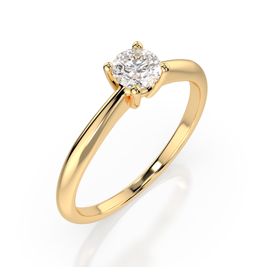 Cara Златен Пръстен С Диамант 0.30 Ct GIA Сертификат K101-10021Y