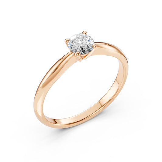Cara Златен Пръстен С Диамант 0.40 Ct GIA Сертификат K101-10021R