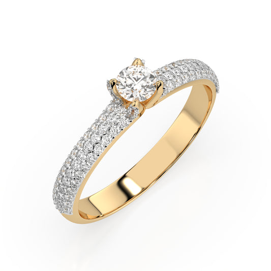 Cara Diamanti Златeн Пръстен С Диаманти K101-10023Y