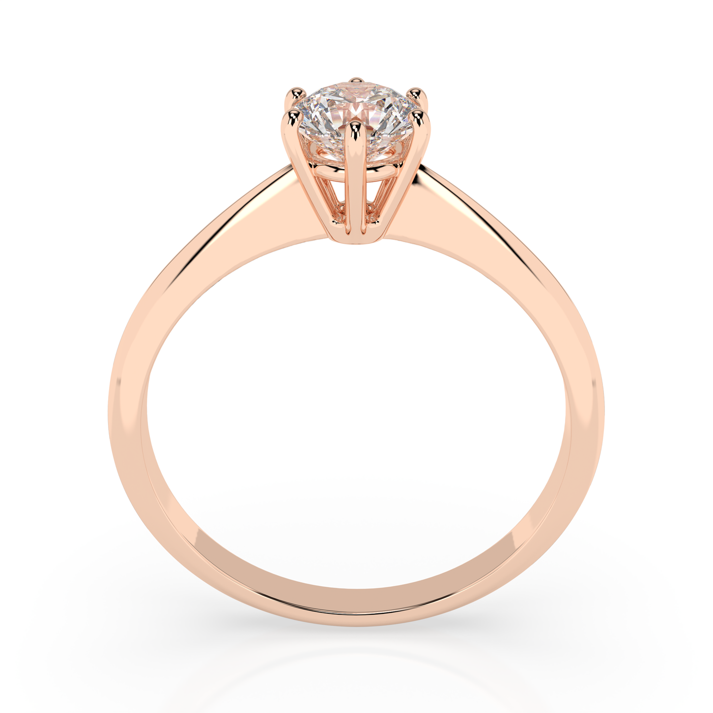 CARA Златен пръстен с диамант 0.35 ct GIA сертификат K101-10027W
