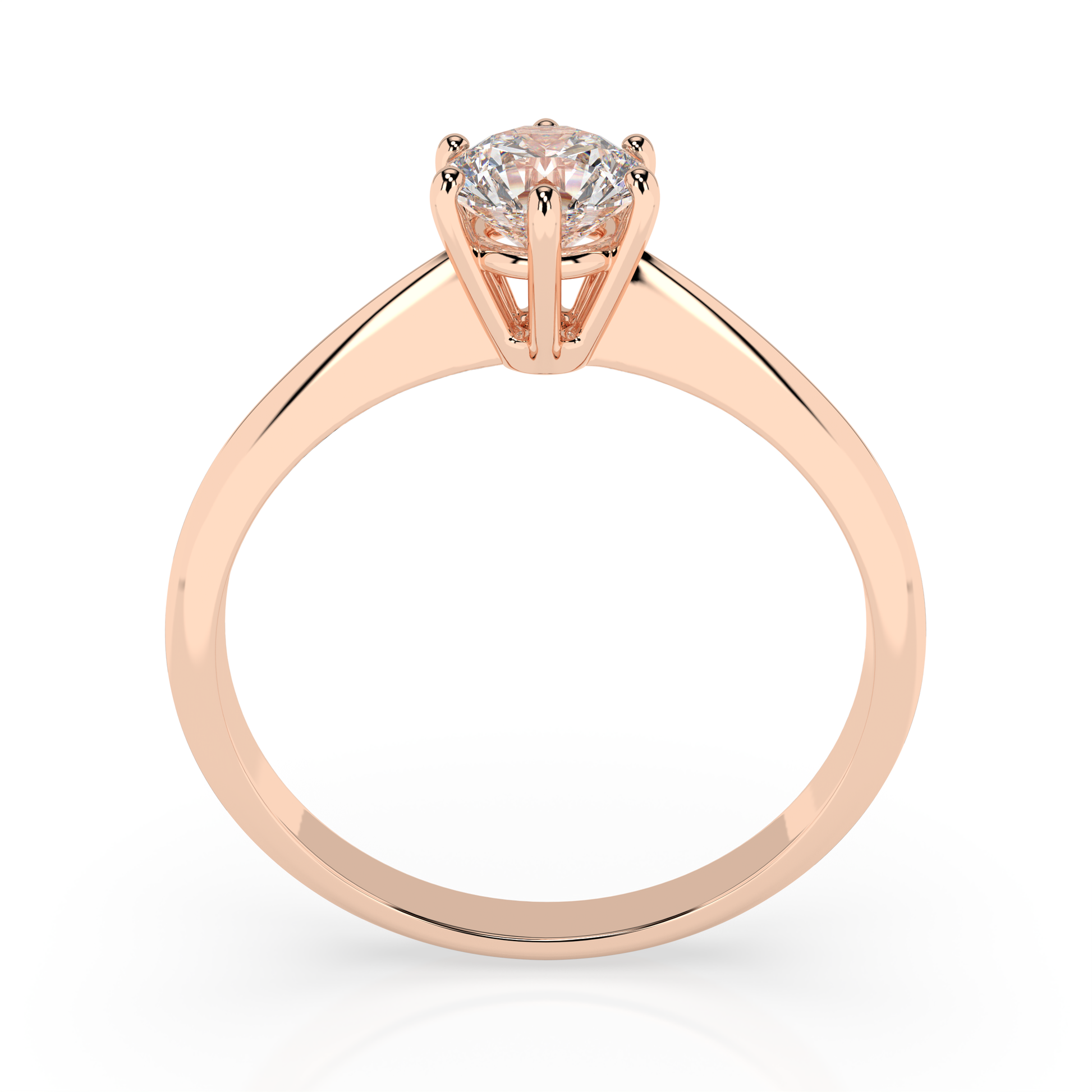 CARA Златен пръстен с диамант 0.35 ct GIA сертификат K101-10027W