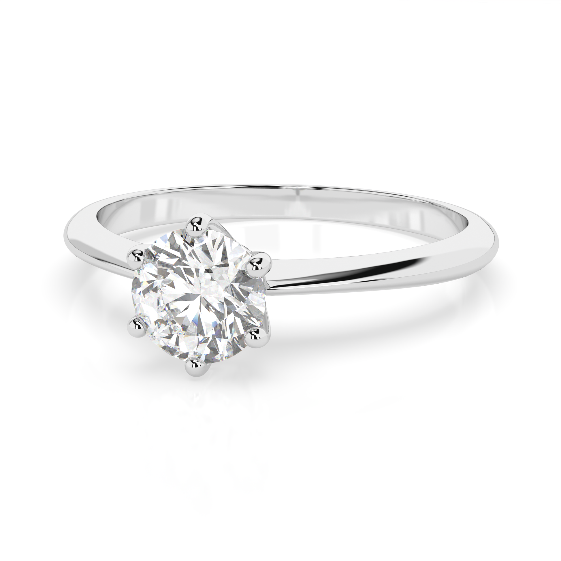 CARA Златен пръстен с диамант 0.35 ct GIA сертификат K101-10027W