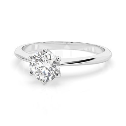 CARA Златен пръстен с диамант 0.35 ct GIA сертификат K101-10027W