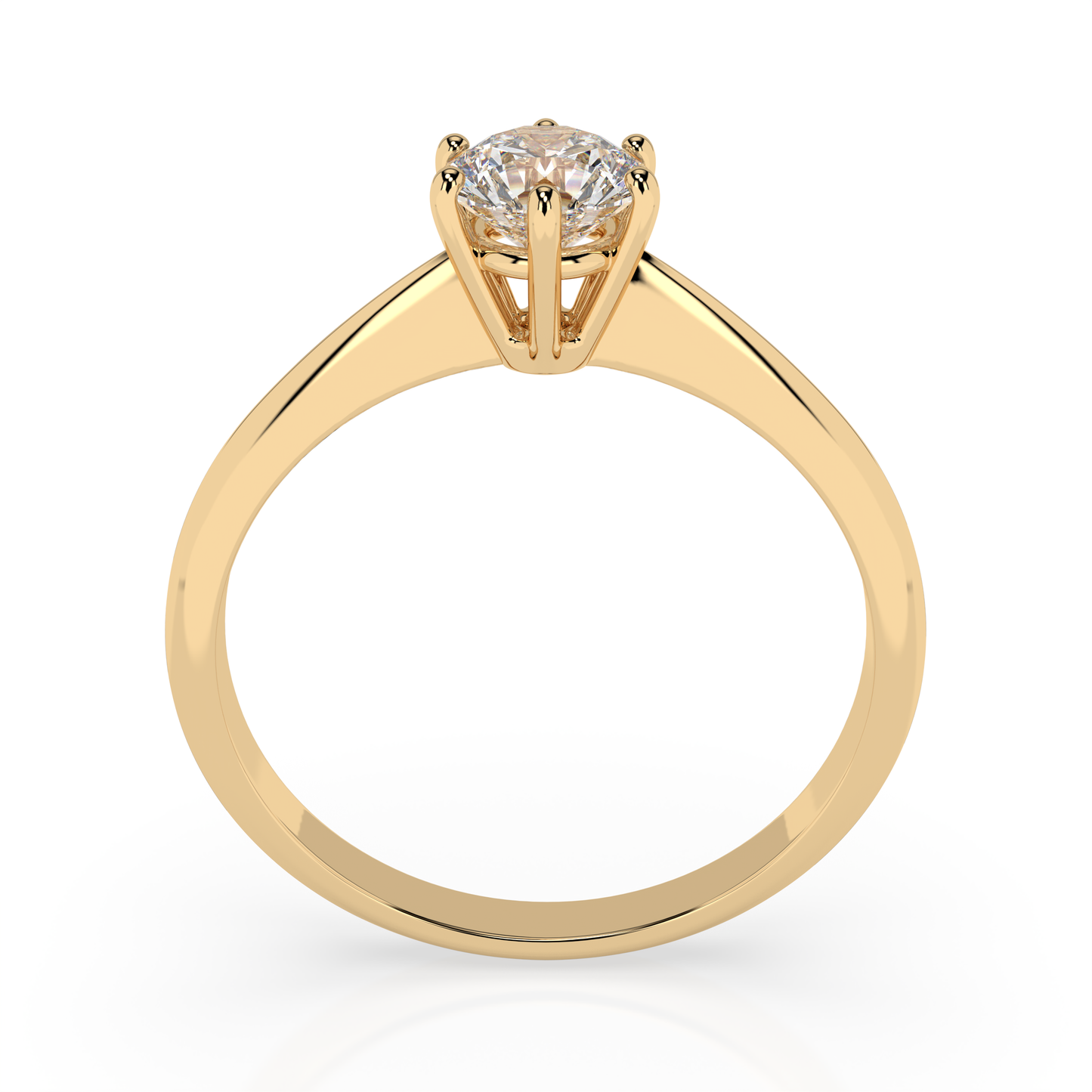CARA Златен пръстен с диамант 0.35 ct GIA сертификат K101-10027Y