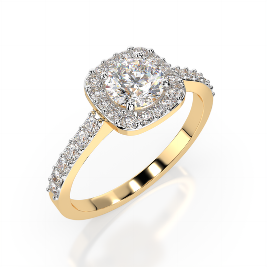 Cara Златен Пръстен С Диаманти 0.30+0.27 Ct GIA Сертификат K101-10152Y