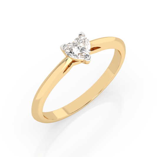Cara Златен Пръстен С Диамант 0.30 Ct GIA Сертификат K101-10190Y Hrt