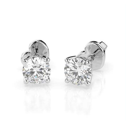 Cara Златни Обеци С GIA Сертифицирани Диаманти K102-10012W