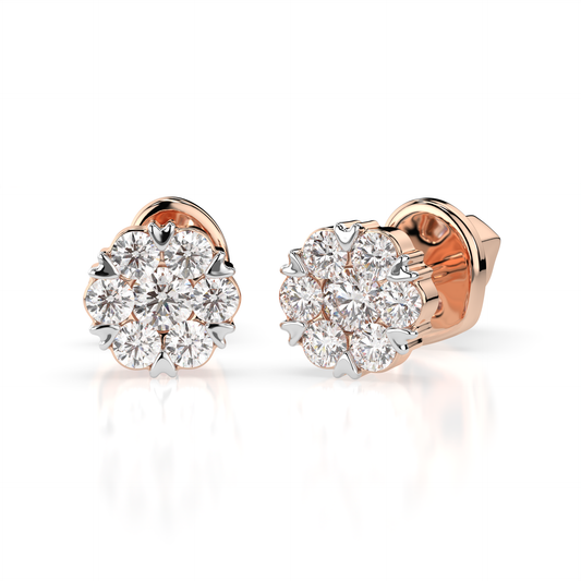 Златни Обеци С Диаманти Cara Diamanti K102 10015R 2.0 / Gold Diamond Earrings Cara Diamanti K102 10015R 2.0