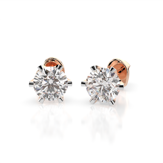 Cara Златни Обеци С Диаманти 1.00 Ct GIA Сертификат K102-10040R