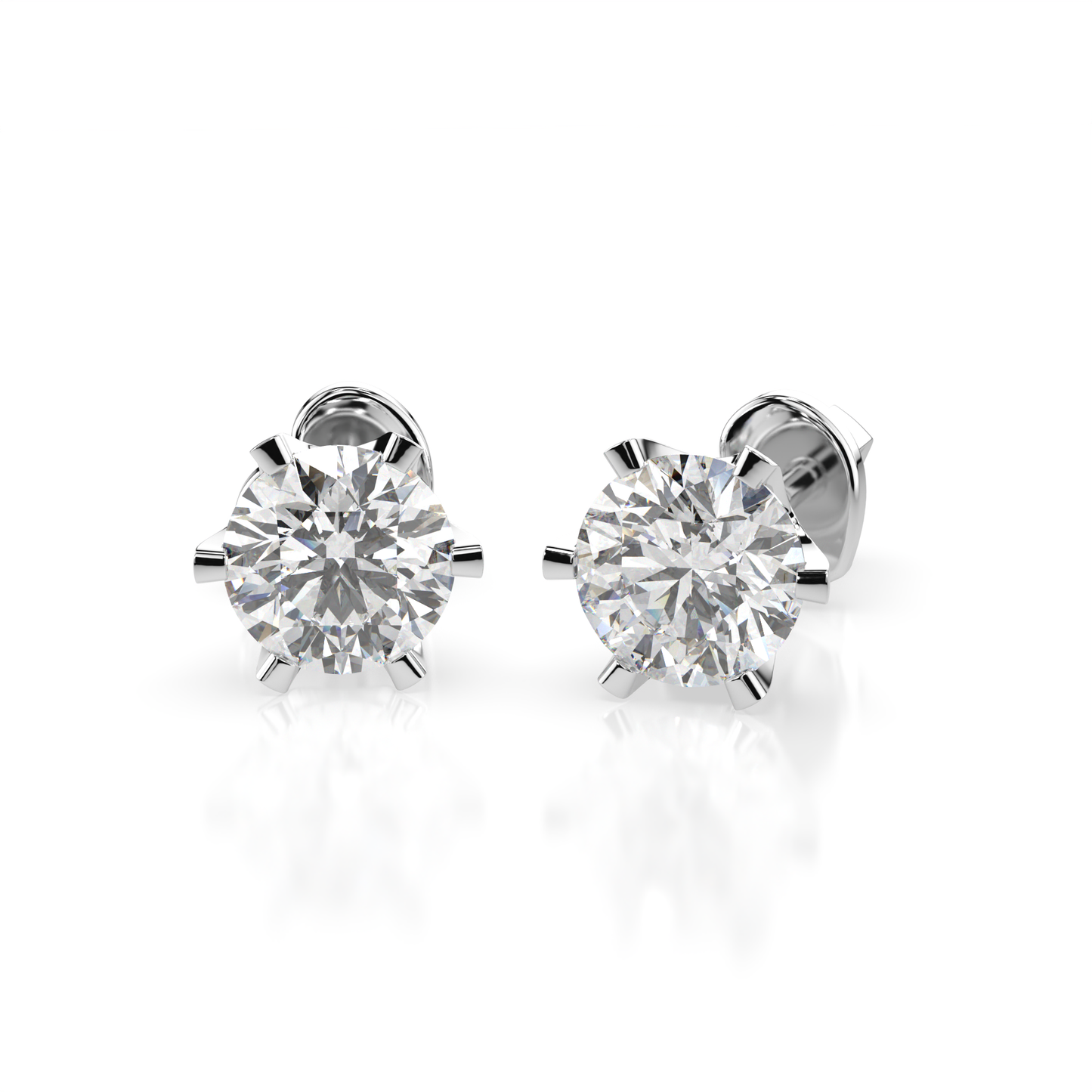 CARA Златни обеци с диаманти 0,7 Ct GIA сертификат K102-10040W