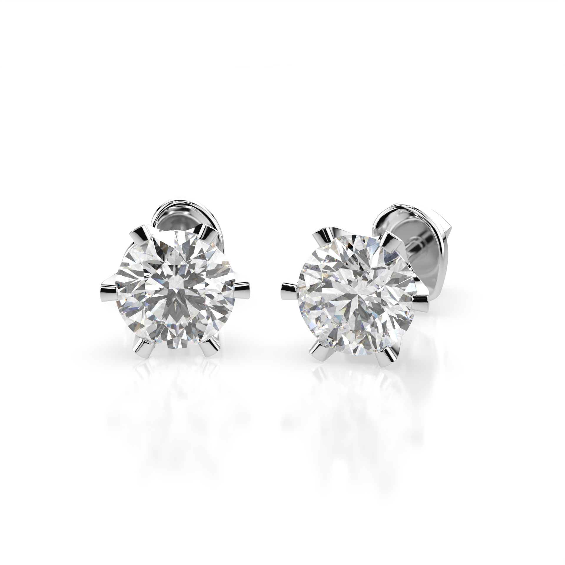 CARA Златни обеци с диаманти 0,7 Ct GIA сертификат K102-10040W
