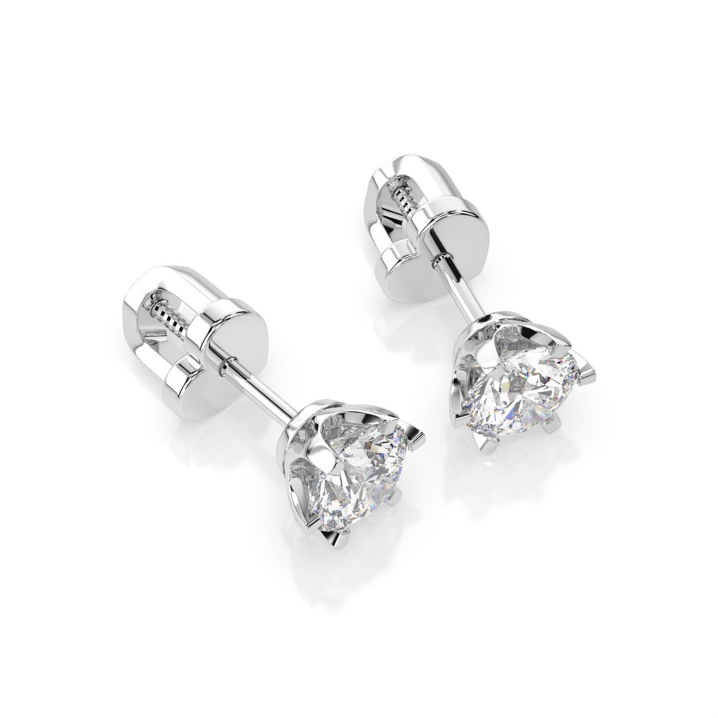 CARA Златни обеци с диаманти 0,7 Ct GIA сертификат K102-10040W