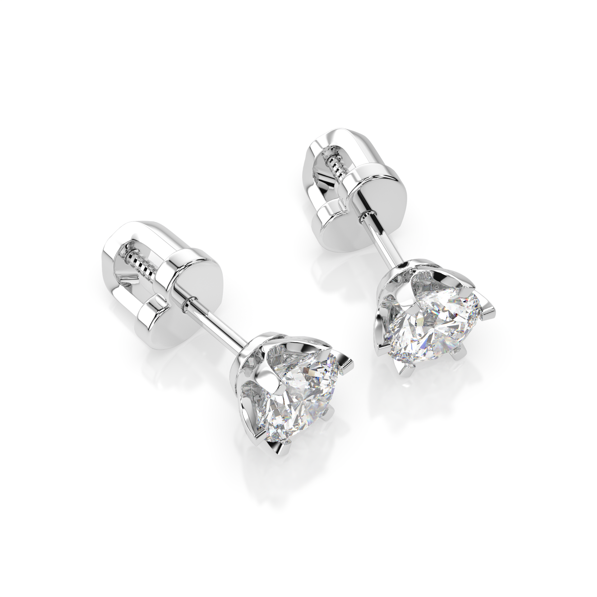 CARA Златни обеци с диаманти 0,7 Ct GIA сертификат K102-10040W