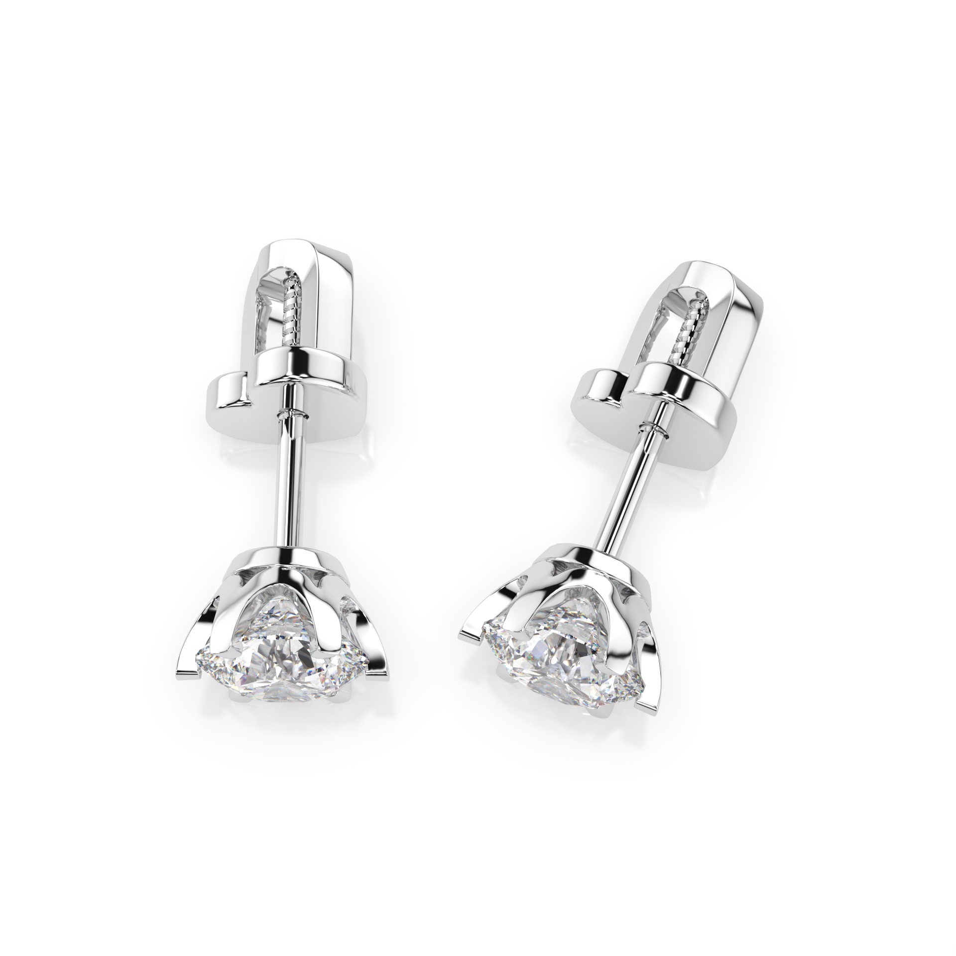 CARA Златни обеци с диаманти 0,7 Ct GIA сертификат K102-10040W