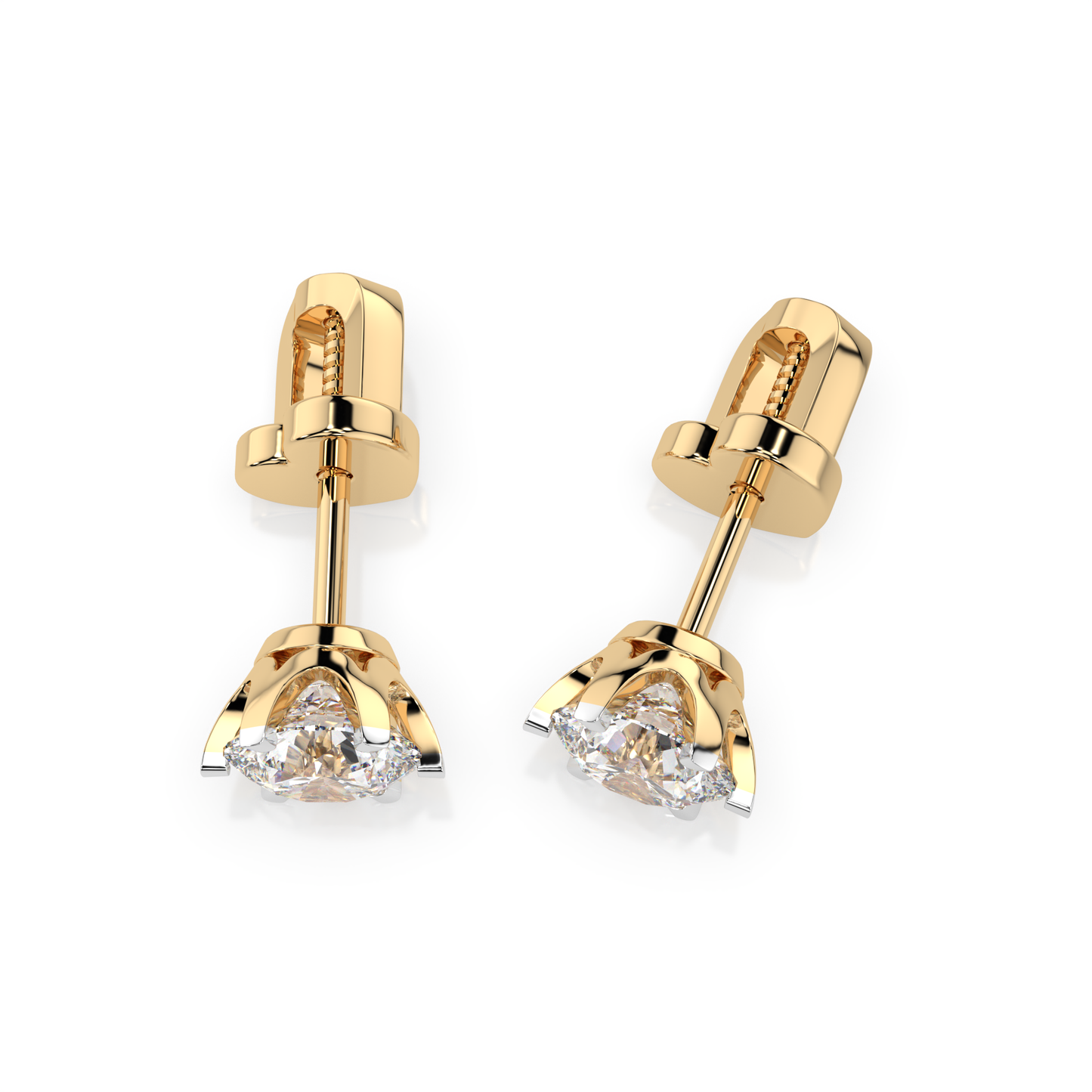 CARA Златни обеци с диаманти 0,7Ct GIA сертификат K102-10040Y