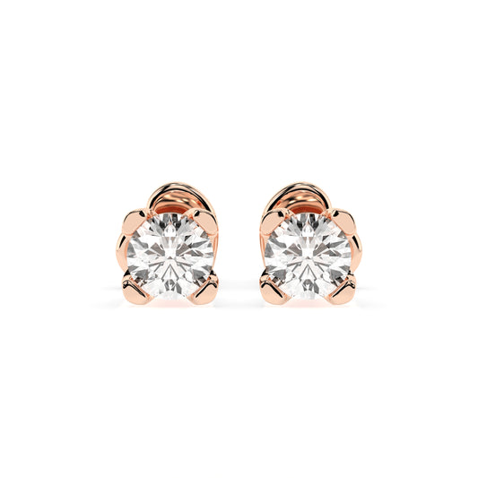 Cara Златни Обеци С GIA Сертифицирани Диаманти K102-10089R