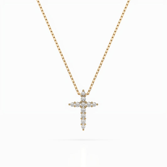 Cara Diamanti Златно Колие С Диаманти K104-10020Y