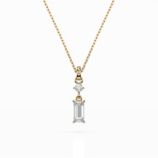 Cara Златно Колие С Диаманти 0,04+0,30 Ct GIA Сертификат K104-10071/2Y (0,30)