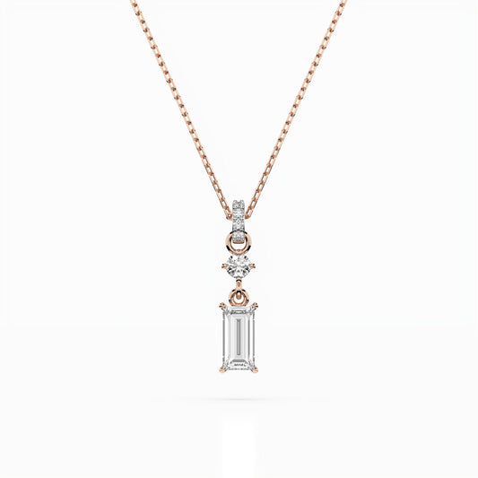 Cara Златно Колие С Диаманти 0,04+0,32 Ct GIA Сертификат K104-10071/3R (0,30)