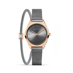 Дамски сет часовник и гривна Bering 17031-369-GWP210