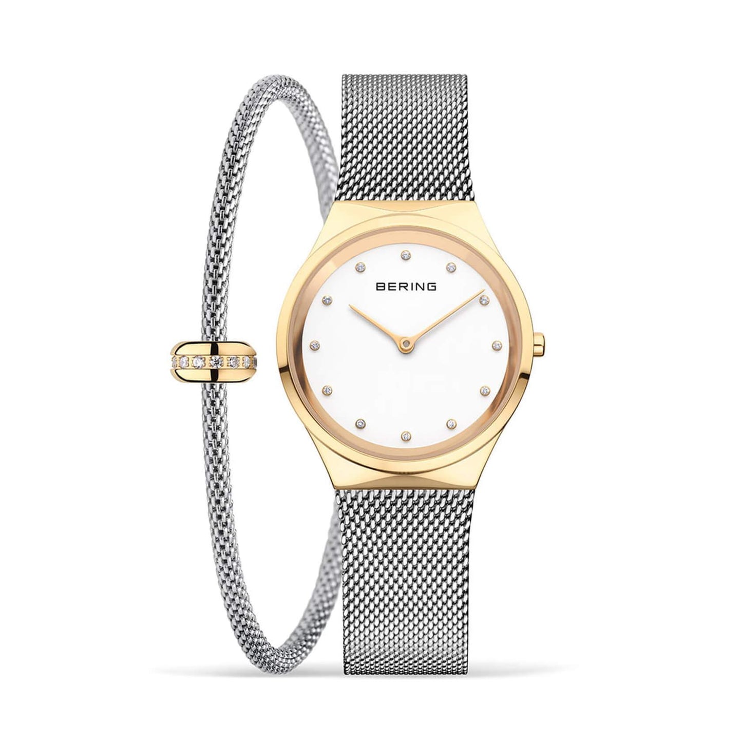 Дамски сет часовник и гривна Bering Classic 12131-010-190-GWP1