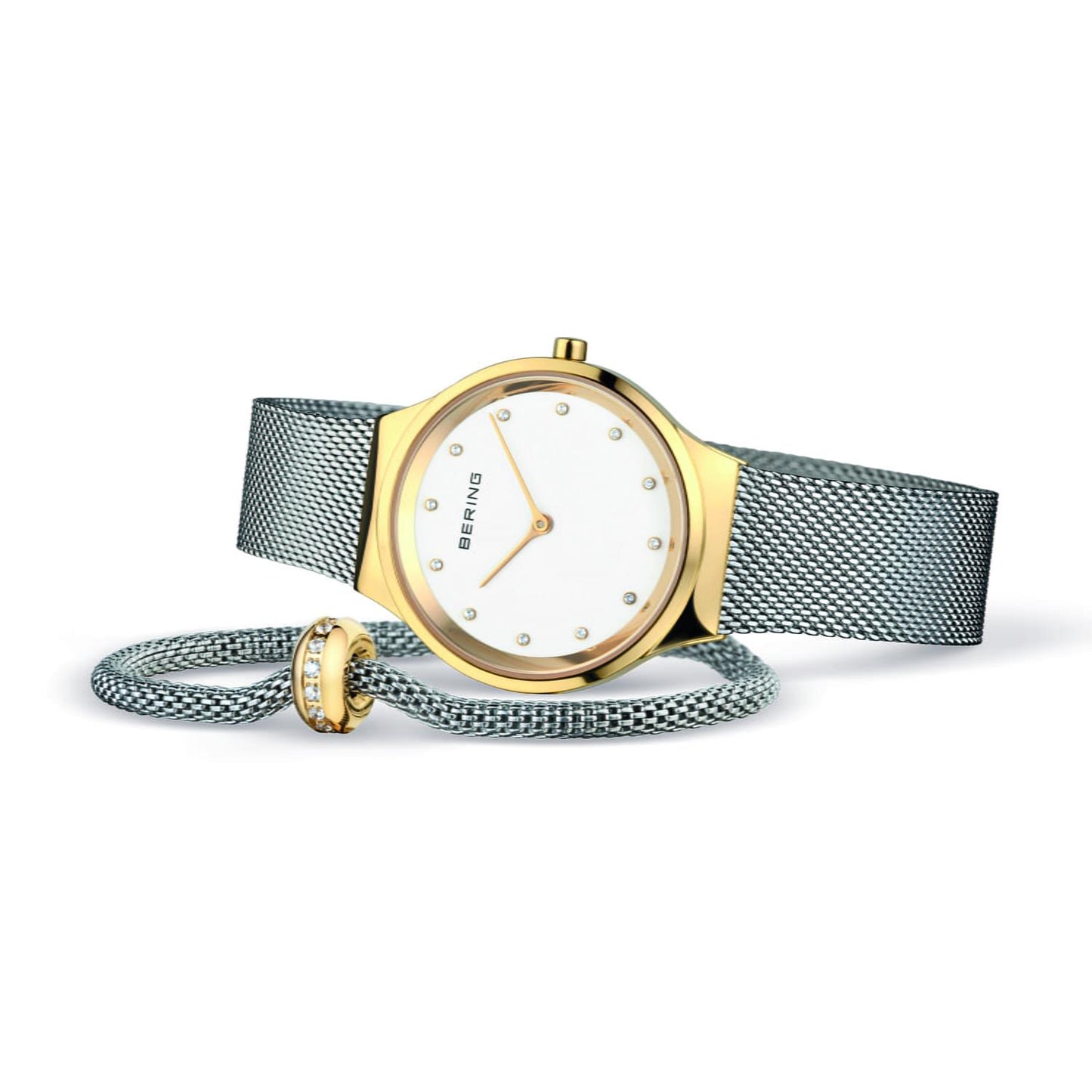 Дамски сет часовник и гривна Bering Classic 12131-010-190-GWP1