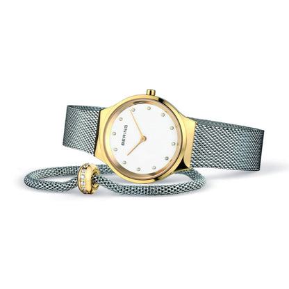 Дамски сет часовник и гривна Bering Classic 12131-010-190-GWP1