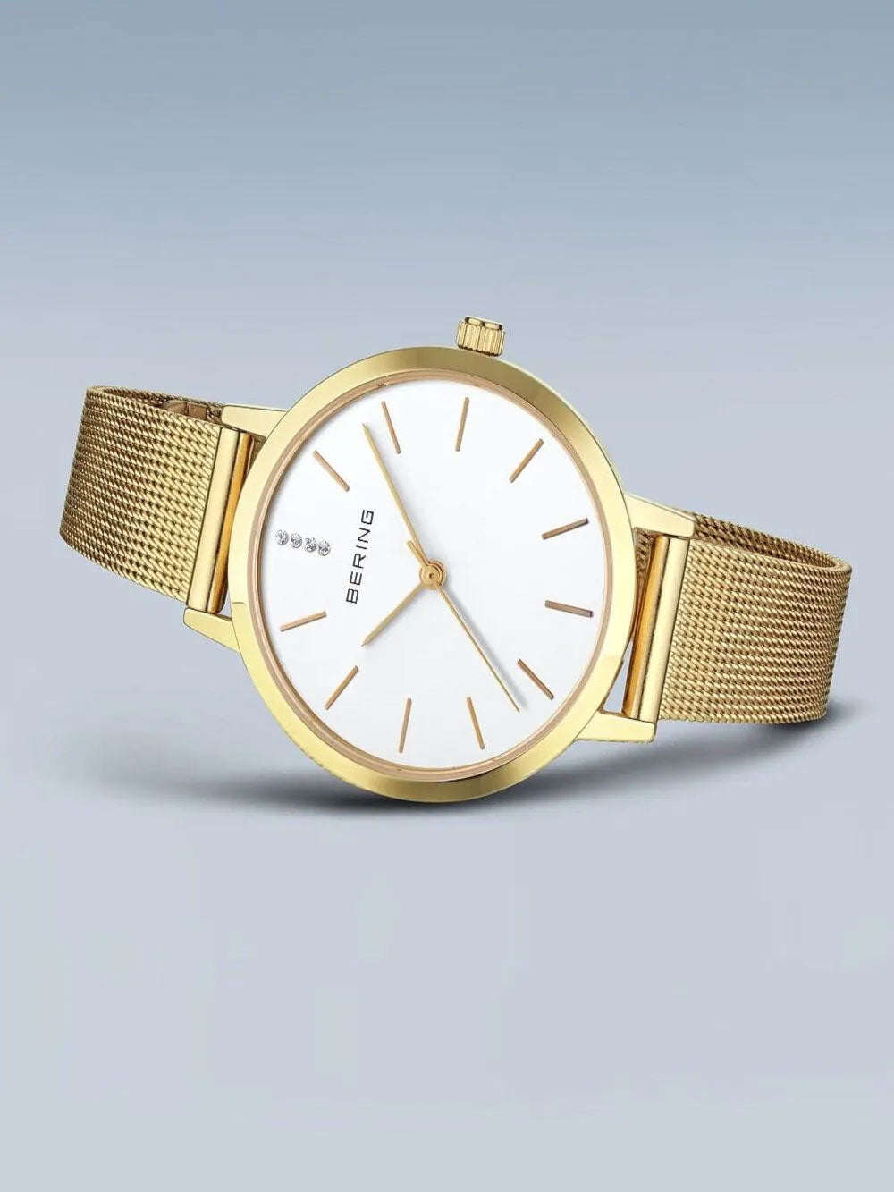 Дамски сет часовник и колие Bering Classic 13434-334-GWP