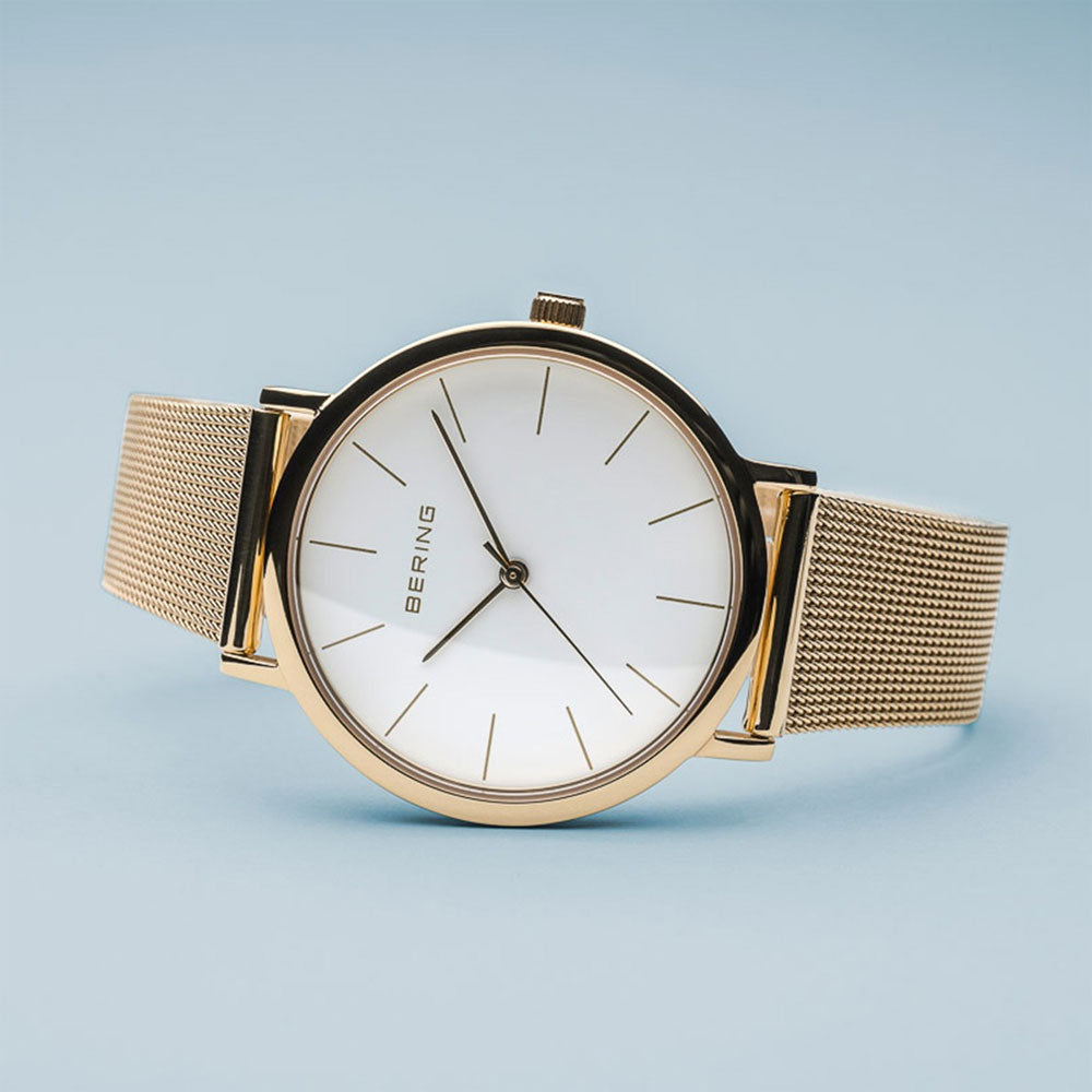Дамски часовник Bering Classic Gold 13436-334
