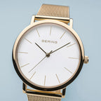 Дамски часовник Bering Classic Gold 13436-334