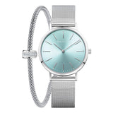 Дамски сет часовник и гривна Bering Classic 14134-005-GWP