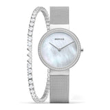 Дамски сет часовник и гривна Bering Classic 14531-004-GWP190