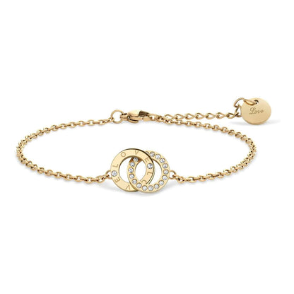 Дамски сет часовник и гривна Bering Diamond Classic 17724-332-GWP
