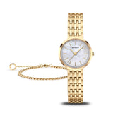 Дамски сет часовник и гривна Bering Classic Gold 19126-734-GWP