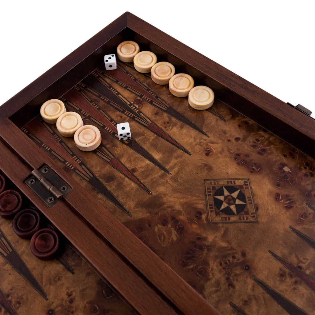 Малка дървена табла - Compact от Орех ръчна изработка